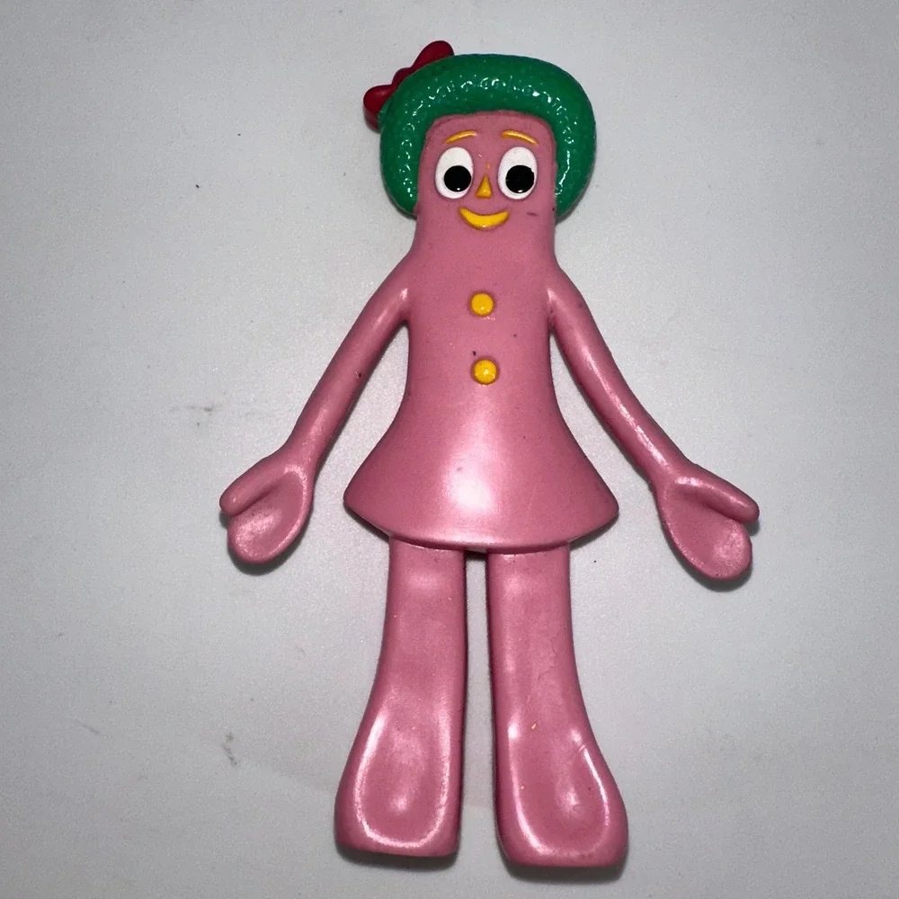 Vintage Gumby Bendable Toy Figure Prema Toy Co 2001 Girlcore Nostalgic‎ Pink